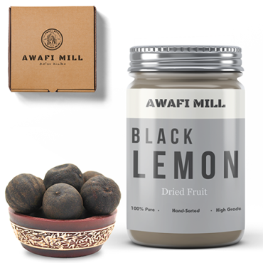Awafi Mill Dried Black Lemon Iranian Lemon 100gm